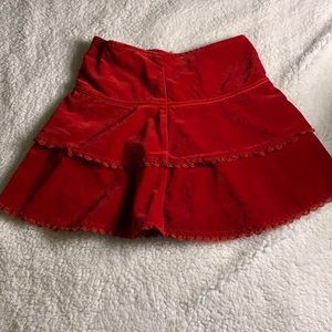 Kids red skirt